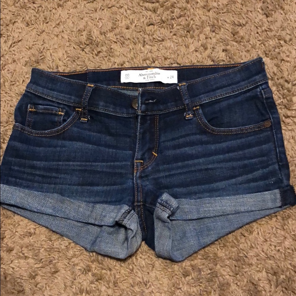 Abercrombie and Fitch Dark Wash Jean Shorts
